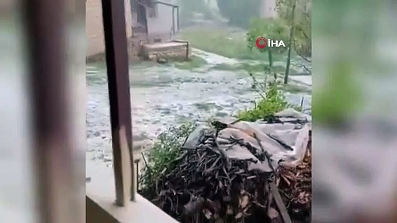 Mersin'de Mayıs ayında dolu yağdı