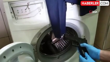 Ruhsatsız tabancalar, çamaşır makinesinden çıktı