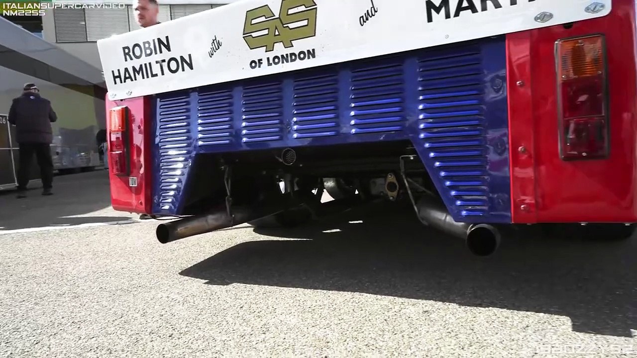 1977 Aston Martin DBS V8 RHAM_1 Race Car in action on track_ Accelerations _ V8 Roar!