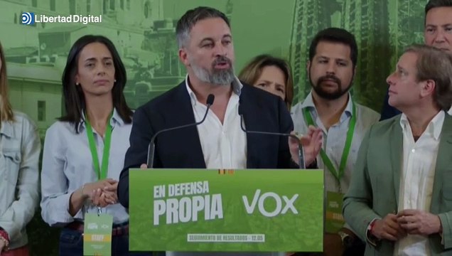 Abascal celebra los resultados de Vox en Cataluña: Pequeño rayo de esperanza para España