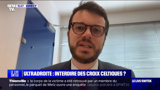 Arthur Delaporte, député PS du Calvados, souhaite une interdiction de la croix celtique utilisée comme emblème par des manifestants d'ultradroite