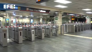 La estación de Plaza Cataluña, sin servicio ferroviario, por las incidencias en Rodalies