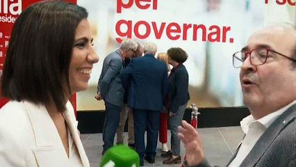 Iceta celebra la victoria del PSC en Cataluña