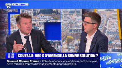 Amende de 500 euros pour le port d'un couteau: "C'est beaucoup plus simple pour la police de faire des contrôles" défend Christian Estrosi