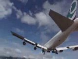 Attérrissage sur Saint Martin avec un Boeing 747