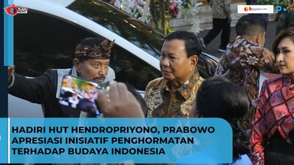 Hadiri Hut Hendropriyono Prabowo Apresiasi Inisiatif Penghormatan terhadap Budaya Indonesia