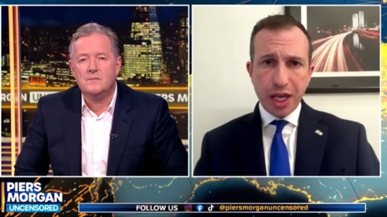 Ünlü sunucu Piers Morgan, İsrailli yetkiliye verdi veriştirdi: Canlı yayında rezil etti