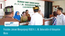 Presiden Jokowi Mengunjungi RSUD H. L. M. Baharuddin di Kabupaten Muna