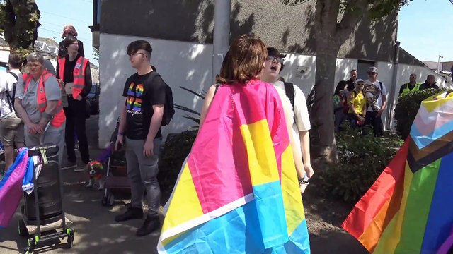 Camborne Cornwall England Gay LGBTQIA+ Pride 11th May 2024 The Parade