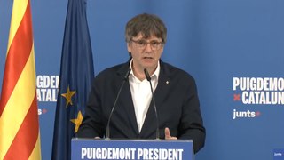 Puigdemont anuncia que se presentará como candidato a la investidura en Cataluña