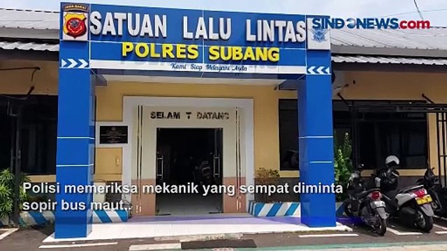 Polisi Periksa Mekanik yang Sempat Dipanggil Sopir Bus Sebelum Kecelakaan di Subang