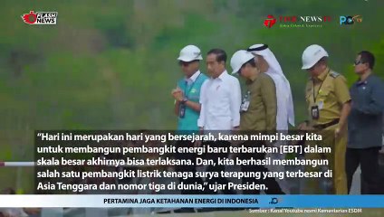 Resmikan PLTS Terapung Cirata, Presiden: Terbesar Asia Tenggara, Ketiga Dunia