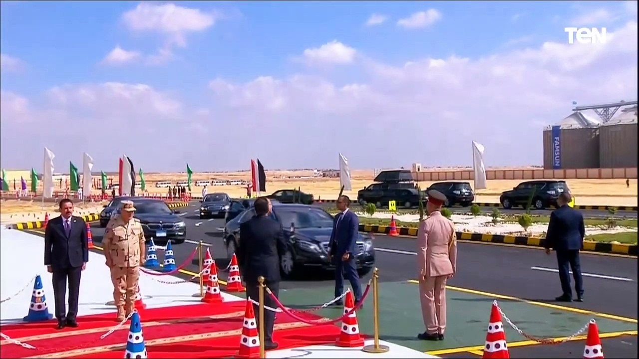شاهد لحظة وصول الرئيس السيسي موقع افتتاح موسم الحصاد بمشروع مستقبل مصر للتنمية المستدامة الضبعة