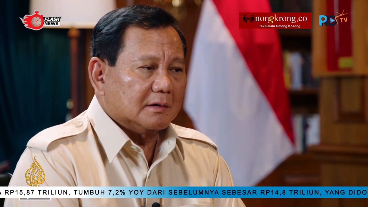 Prabowo Diwawancara Aljazeera tentang Kesuksesannya Memenangkan Pemilu 2024
