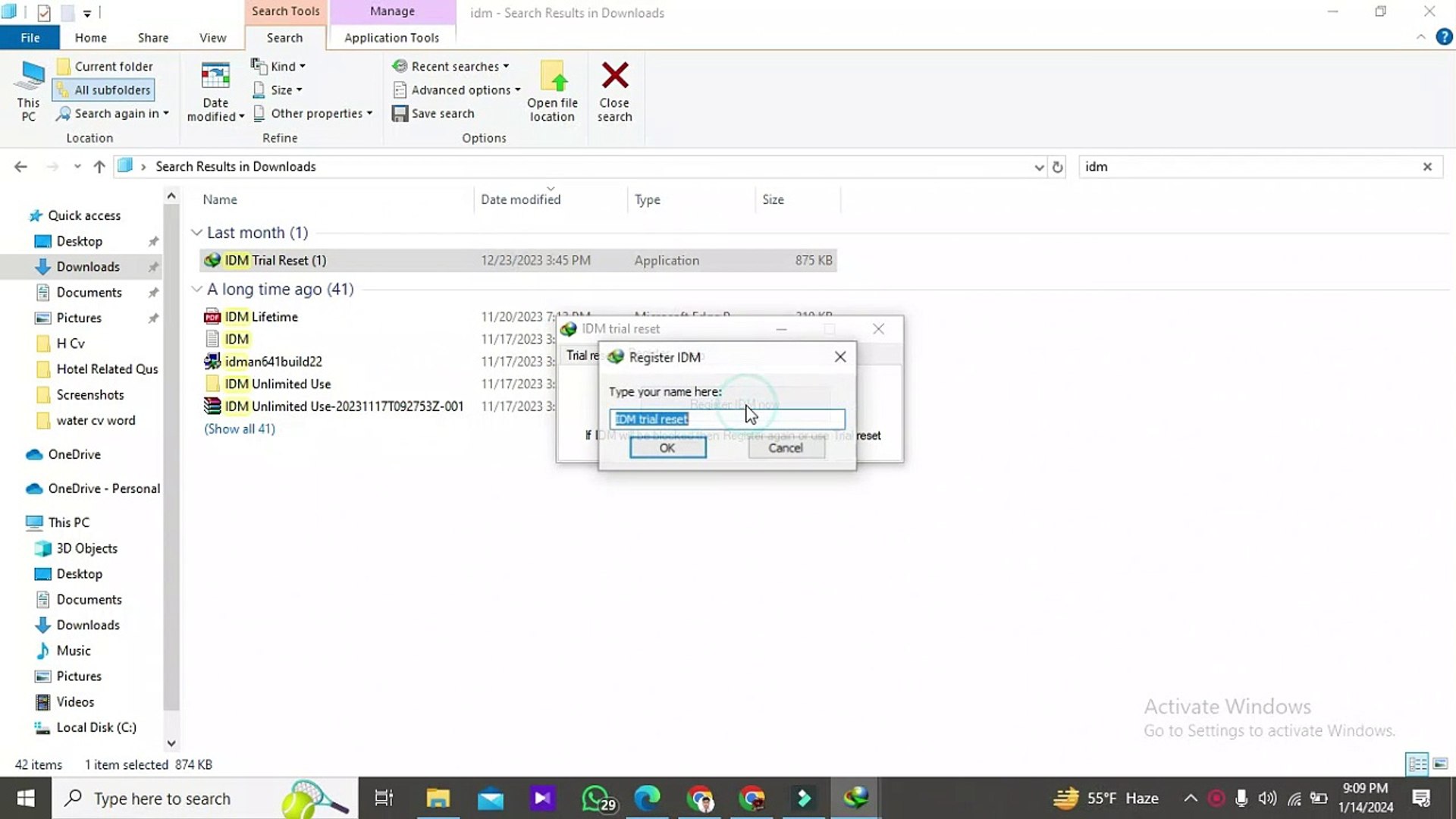 ⁣How To reset idm