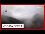 Veja como é descer a tirolesa Voo da Serra, que liga São Bernardo do Campo a Cubatão em 60 segundos