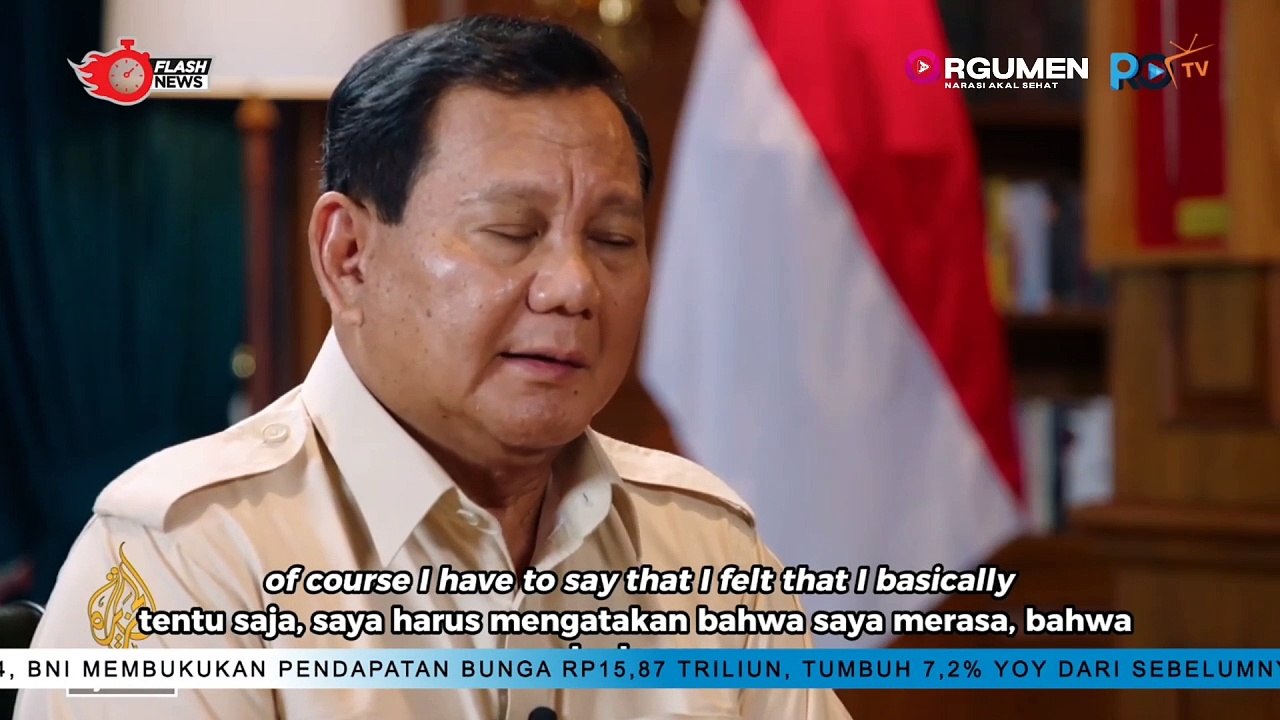 Wawancara Ekslusif dengan Al Jazeera, Prabowo Subianto Bahas Kesuksesan Kampanye Yang Sampai Ke Masyarakat