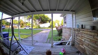 Man Falls When Porch Bannister Breaks Apart Causing Him to Tumble to Ground