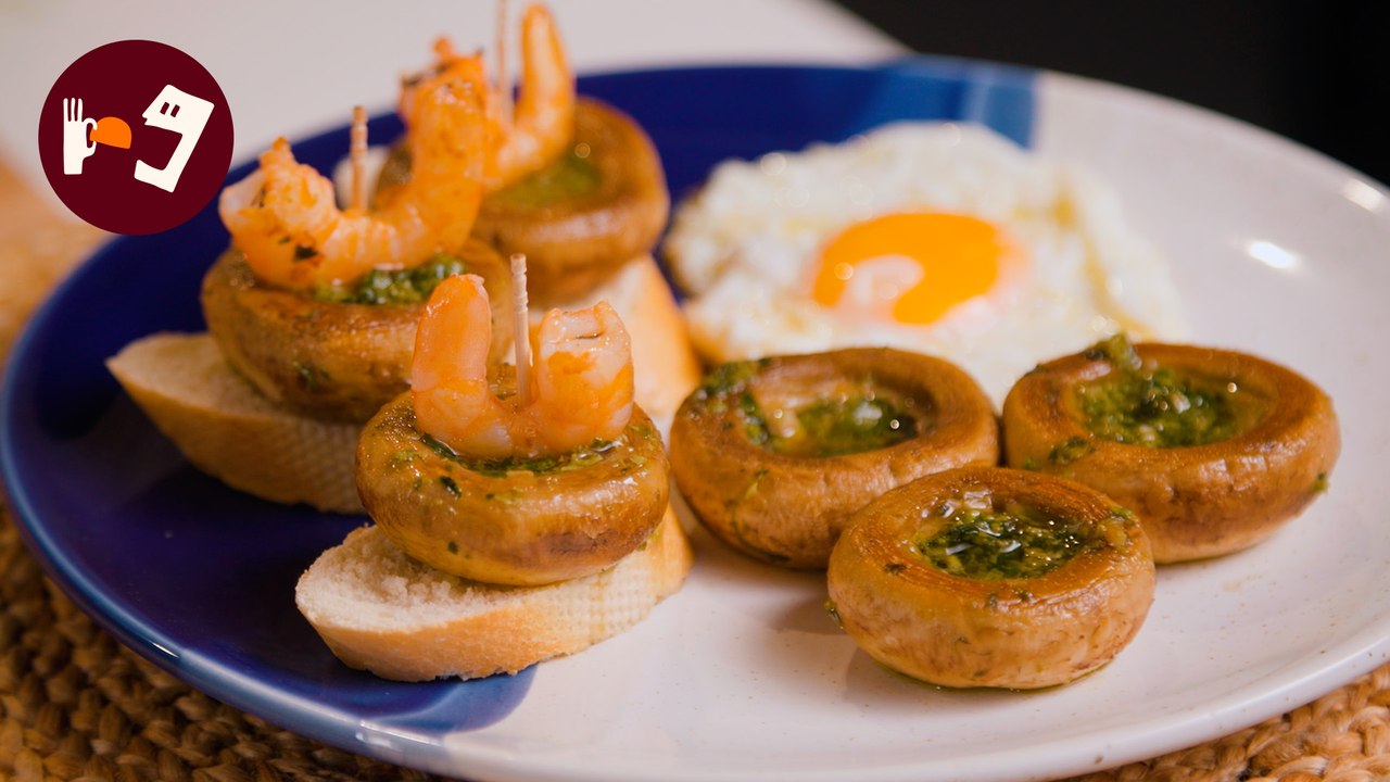 Así se hacen los Champiñones al Ajillo como los de la Laurel en Logroño. Rápidos y fáciles