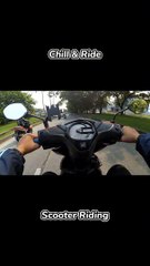 Scooter Riding - Getting chill when sunset
