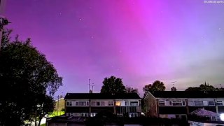Stunning Aurora beams down across Southern England