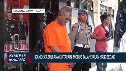 Polisi Tangkap Kakek Cabul dengan Modus Naik Becak, Korban Anak 8 Tahun