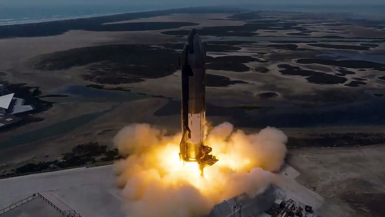 Prueba de encendido de la Starship del vuelo 5