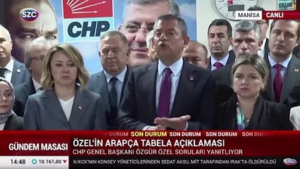 Özgür Özel'den Arapça tabela açıklaması