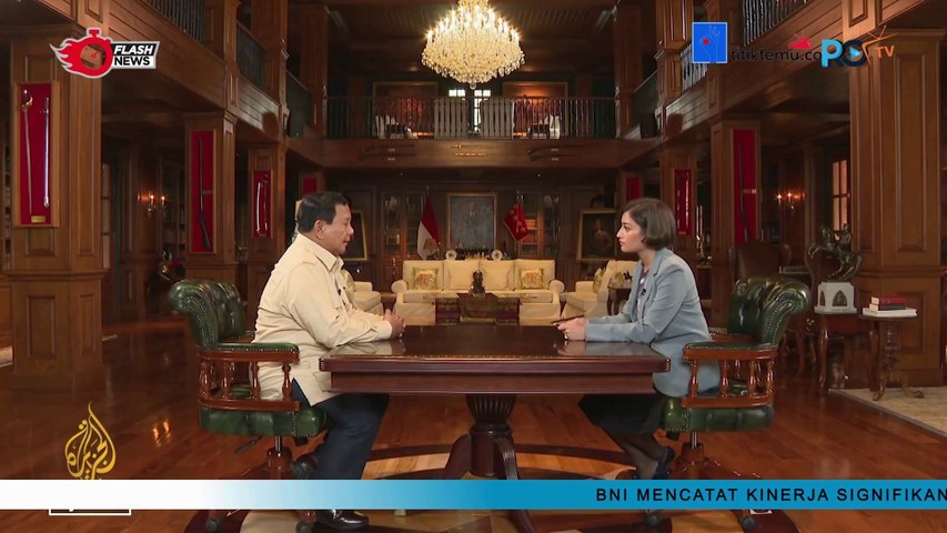 Wawancara Eksklusif dengan Al Jazeera, Prabowo Beberkan Kesuksesan Pesan Kampanye Sampai ke Masyarakat pada Pilpres 2024