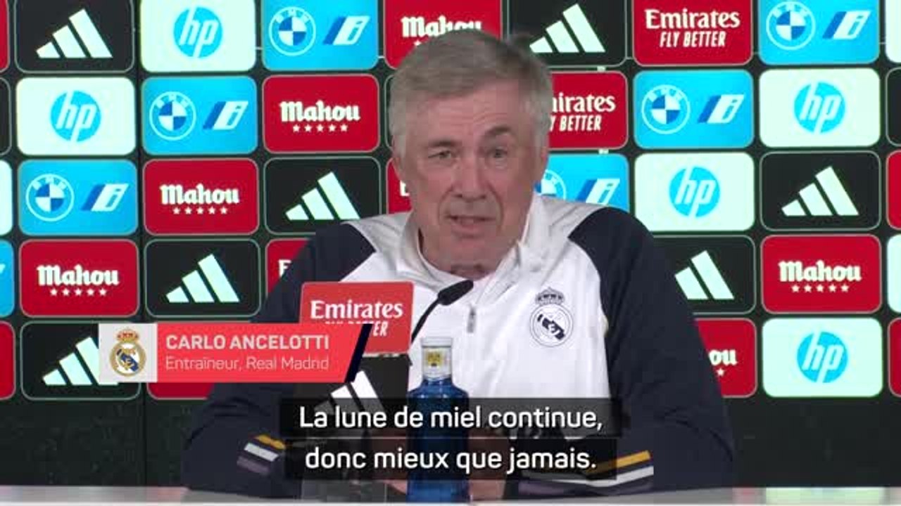 Real Madrid - Ancelotti : "Je vais très bien, la lune de miel continue"