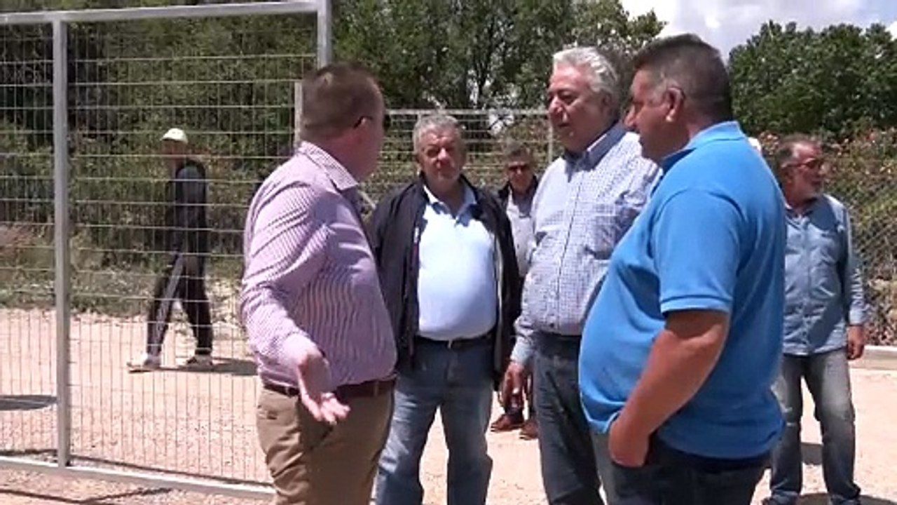 Αυτοψία στο αρδευτικό έργο Ηράκλειας έκανε ο πρ...