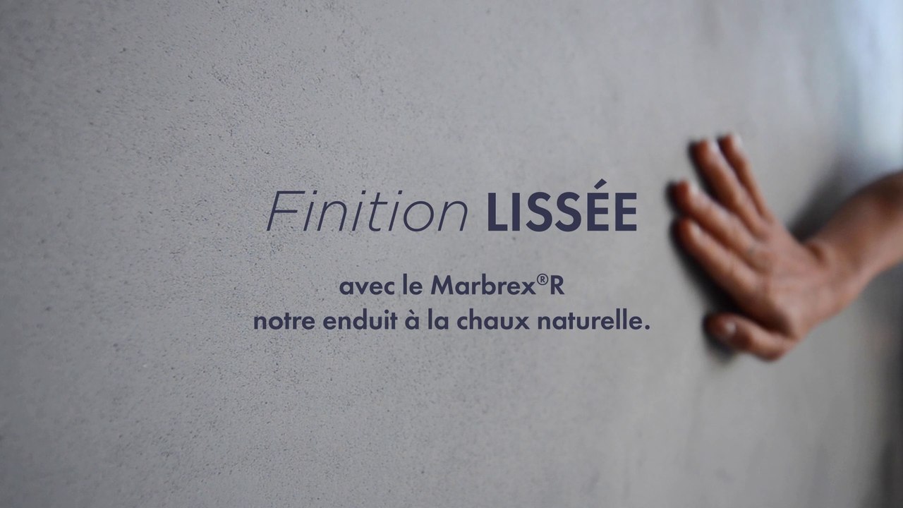 Finition LISSÉE - Enduit à la chaux naturelle Mercadier Marbrex®R