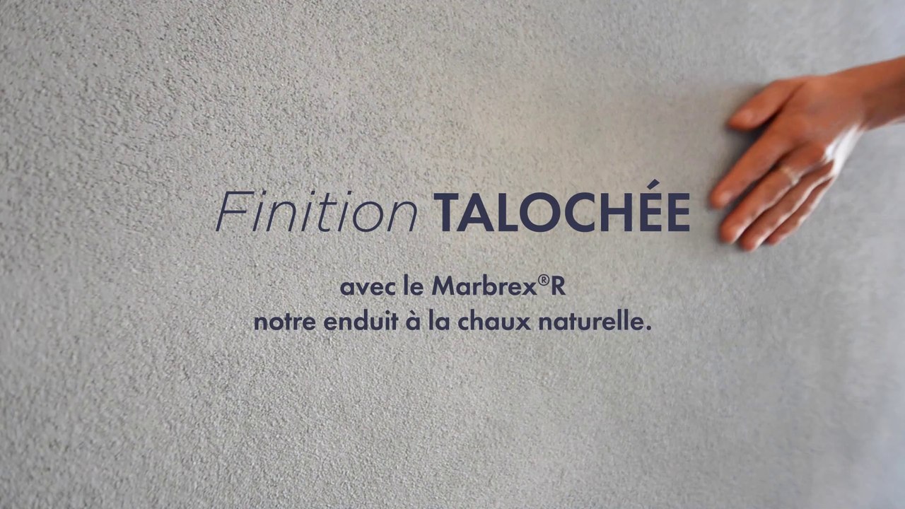 Finition TALOCHÉE - Enduit à la chaux naturelle Mercadier Marbrex®R