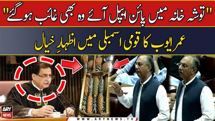 " Toshakhana Mein Pineapple Aye Woh Bhi Gayab Ho Gaye" Omar Ayub Khan