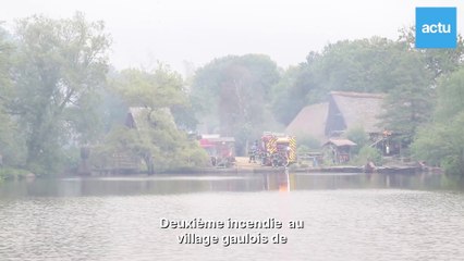 Deuxième incendie au Village gaulois de Pleumeur-bodou