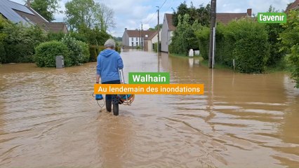 Au lendemain des inondations à Walhain