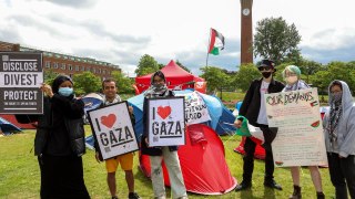 Students set up pro-Palestine camp at the University of Birmingham
