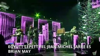 Együtt lépett fel Jean-Michel Jarre és Brian May