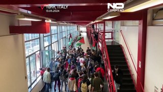 WATCH: Universities of Turin and Amsterdam join Pro-Palestinian demonstrations