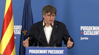 Puigdemont abre contactos con ERC y anuncia su intención de presentarse a la investidura