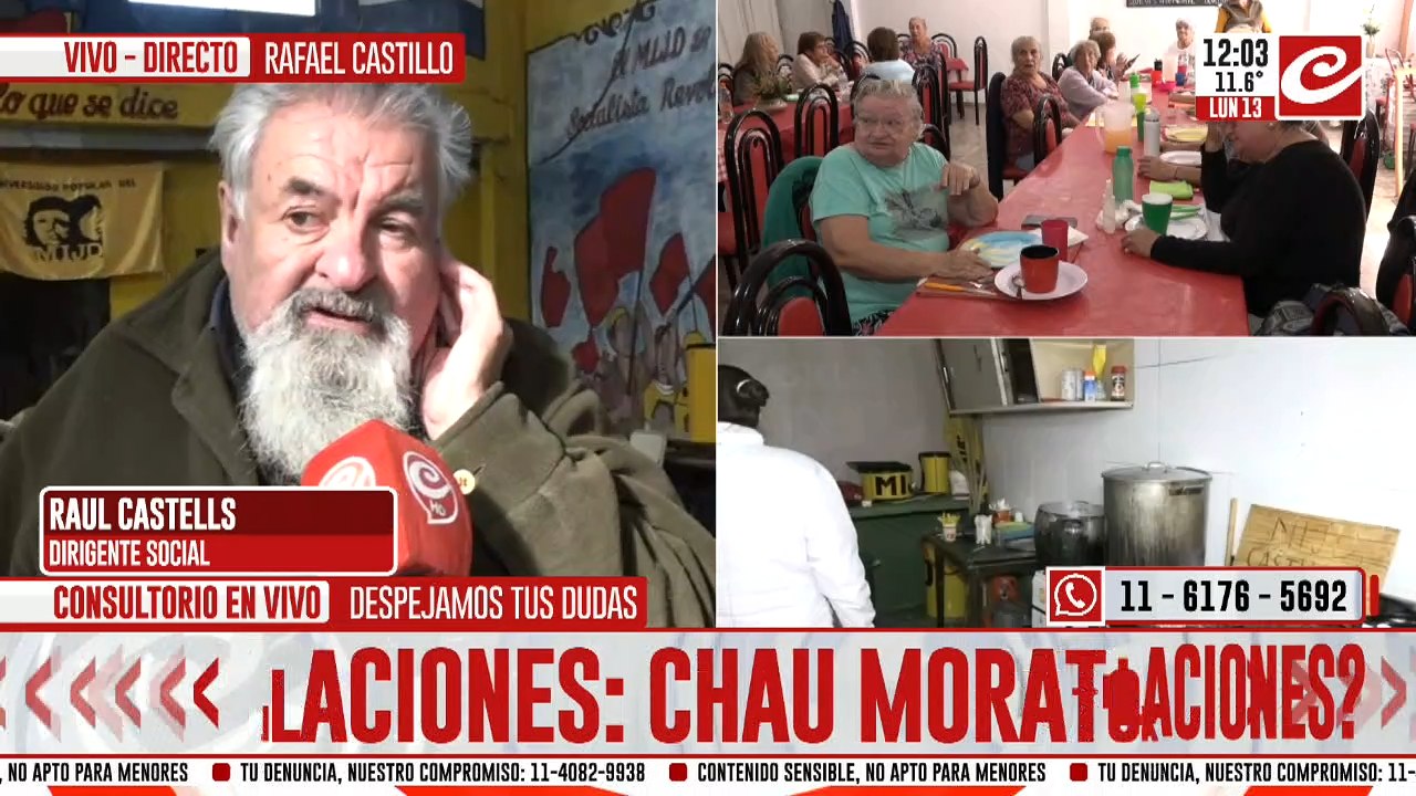 Raúl Castells: "Entregamos todos los datos e igual no nos dan ningún alimento"