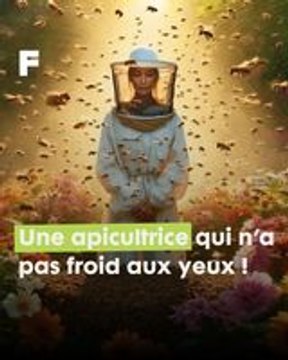 Sans aucune protection, cette apiculture effectue des retraits de colonies d'abeilles !