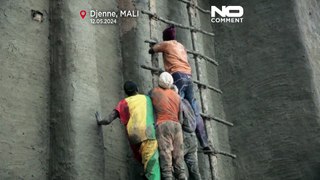 Thousands in Mali replaster the Mosque of Djenne