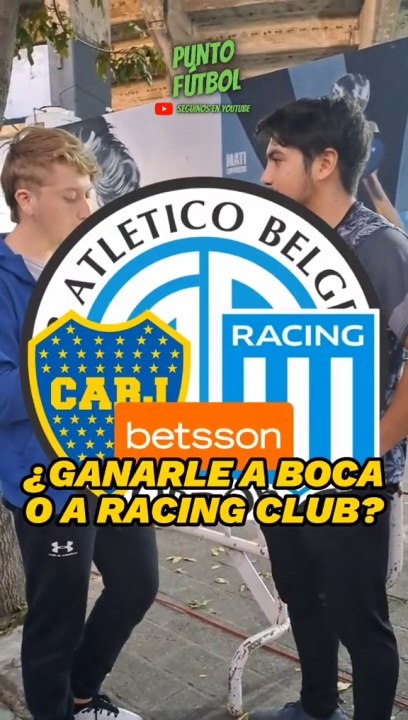 ¿Ganarle a Boca o a Racing?