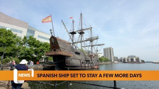 Spanish ship to stay in Cardiff Bay for a few more days