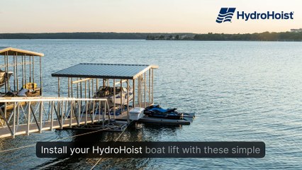 How to Effortlessly Install Your HydroHoist Boat Lift - landscape