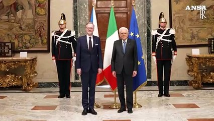 Mattarella incontra il primo ministro della Repubblica Ceca