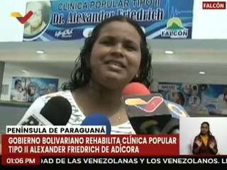 Falcón | Clínica Popular tipo II Alexander Friedrich reabre sus puertas tras rehabilitación