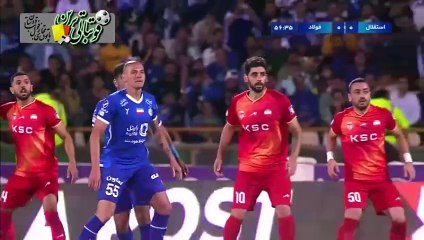 خلاصه بازی استقلال و فولاد