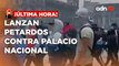 ¡Última Hora! Lanzan petardos contra Palacio Nacional